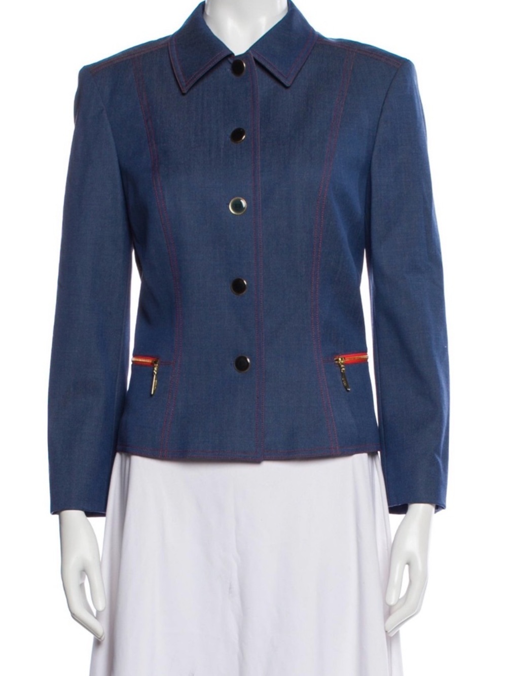 • Escada Virgin Wool Denim Jacket